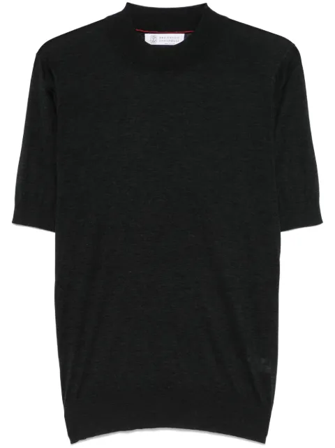 Brunello Cucinelli playera con cuello redondo