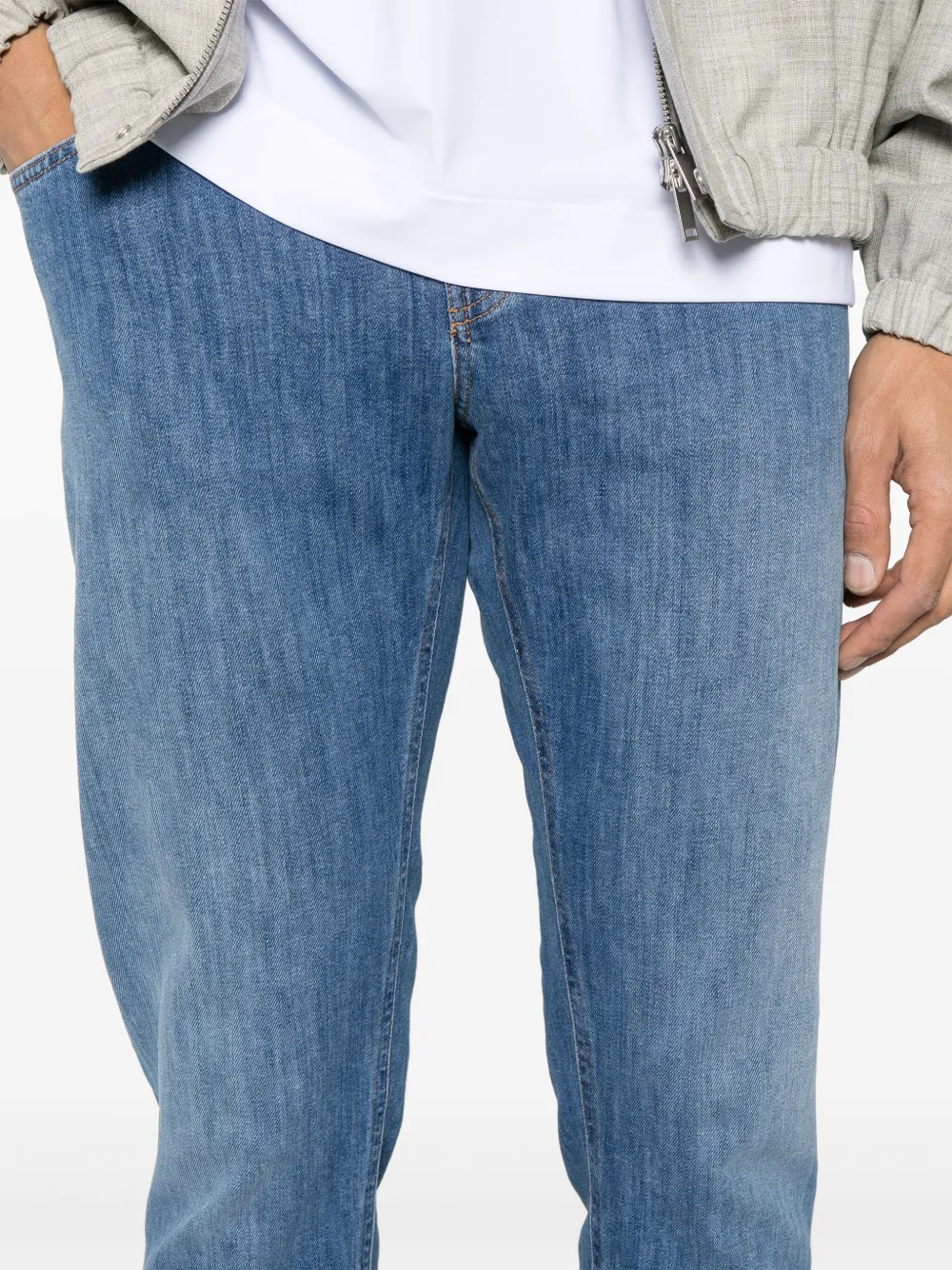 DONDUP Jeans met toelopende pijpen Blauw