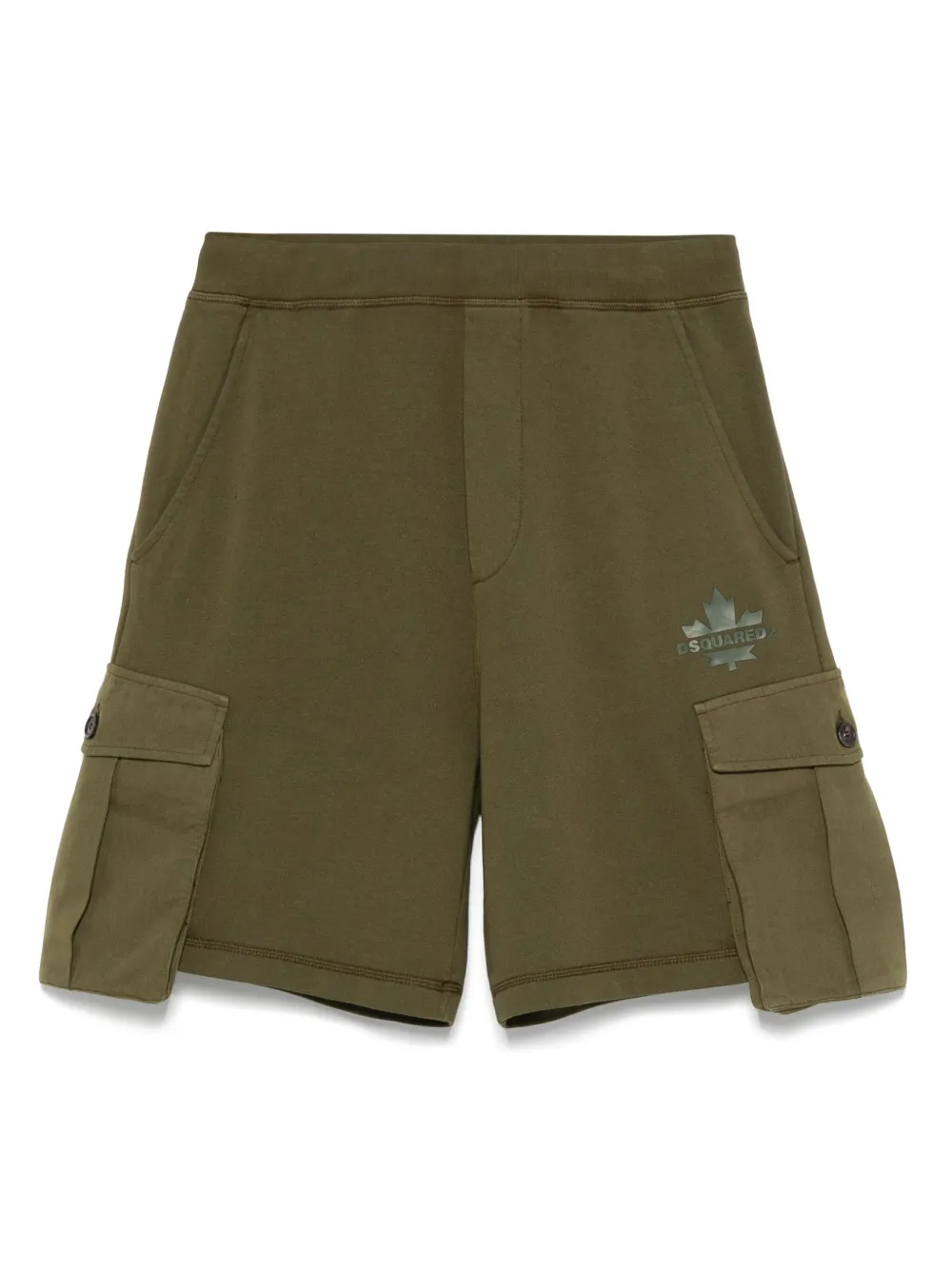 DSQUARED2 KIDS Shorts met rubberen logo Groen
