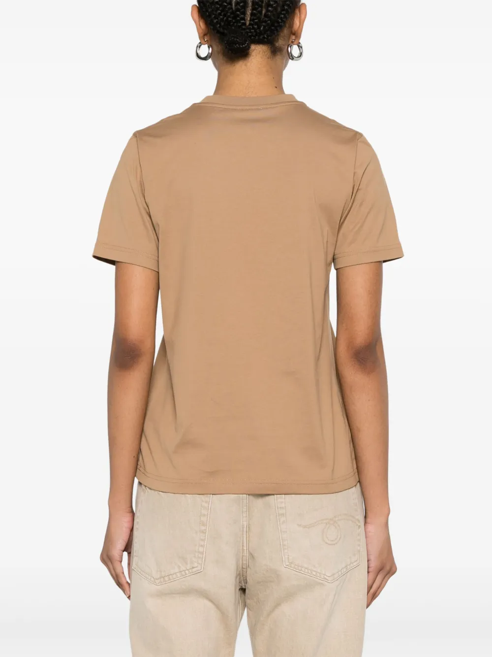 Burberry T-shirt met logoprint Bruin
