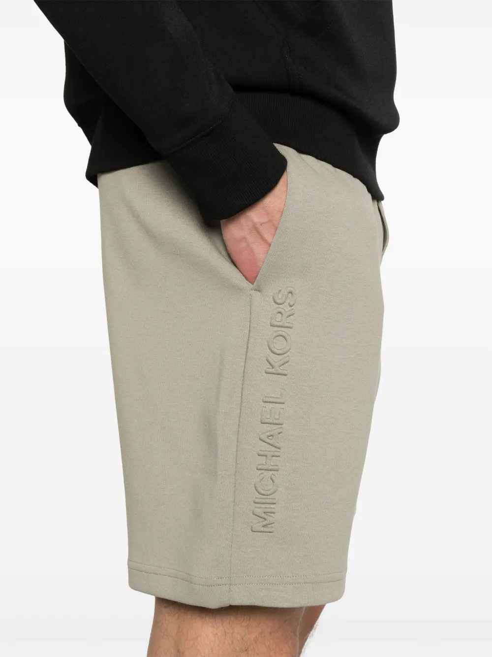 Michael Kors Shorts met logo-reliëf Groen