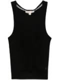 Michael Michael Kors fine-ribbed tank top - Black