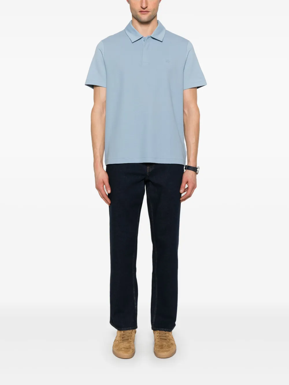 Michael Kors Piqué poloshirt - Blauw