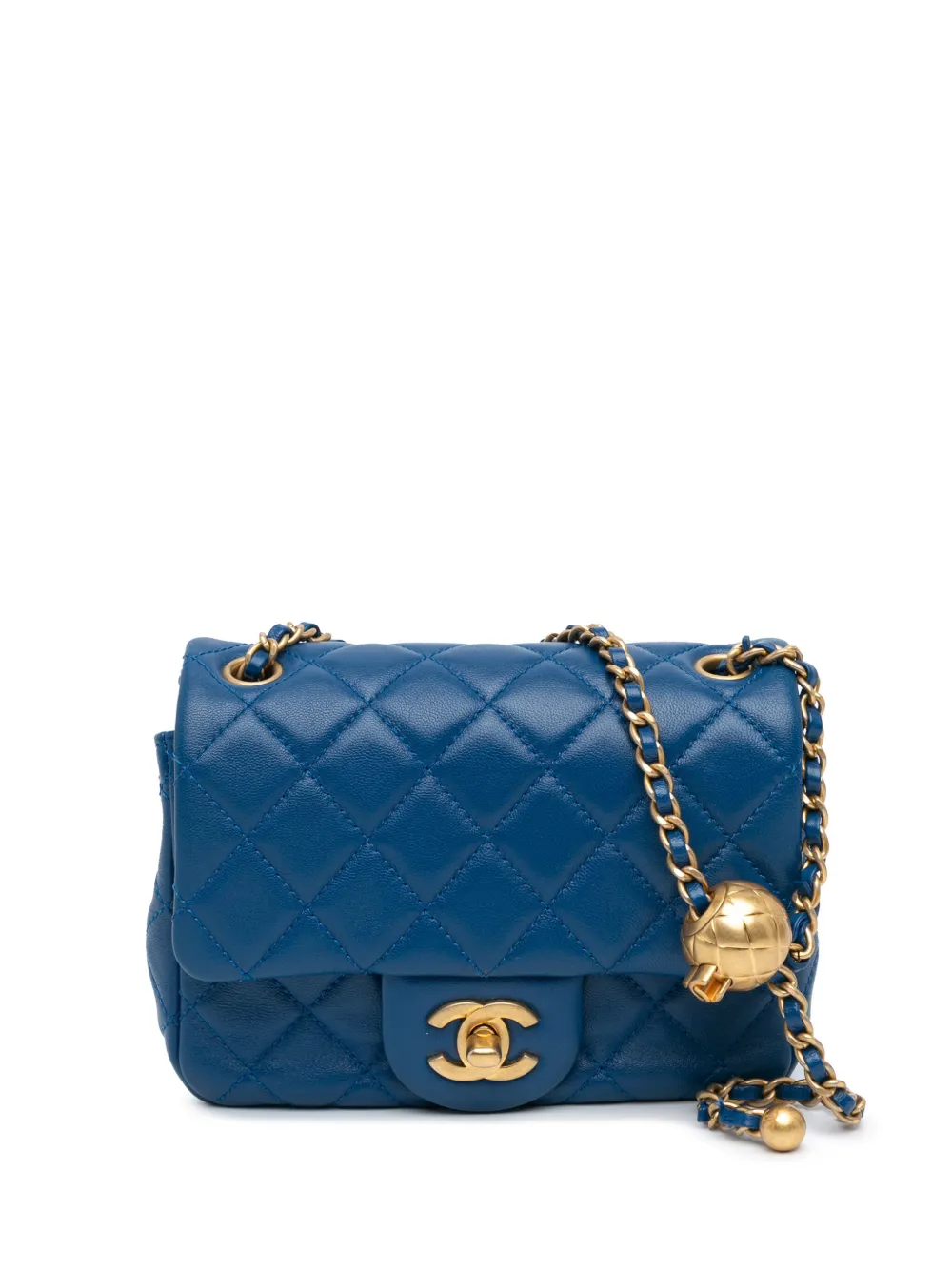 샤넬 프리오운드 2020 미니 직사각 램스킨 펄 크러시 플랩 크로스 백 8W6ESH0L8MEMJRCI