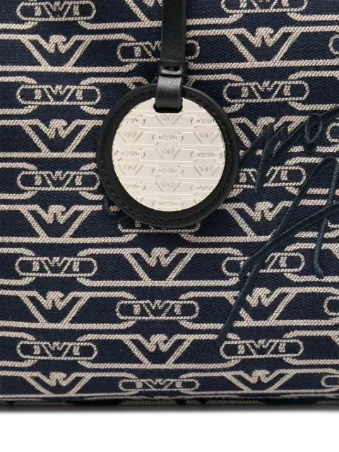 Emporio Armani monogram-jacquard tote bag EW000370AF12993 - 3