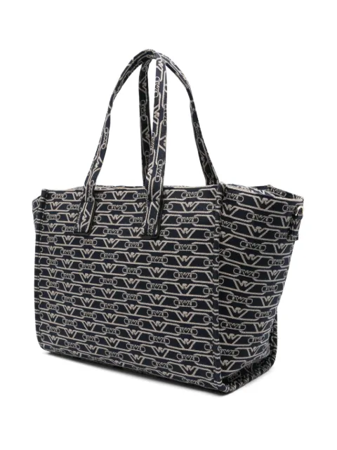 Emporio Armani monogram-jacquard tote bag EW000370AF12993 - 2