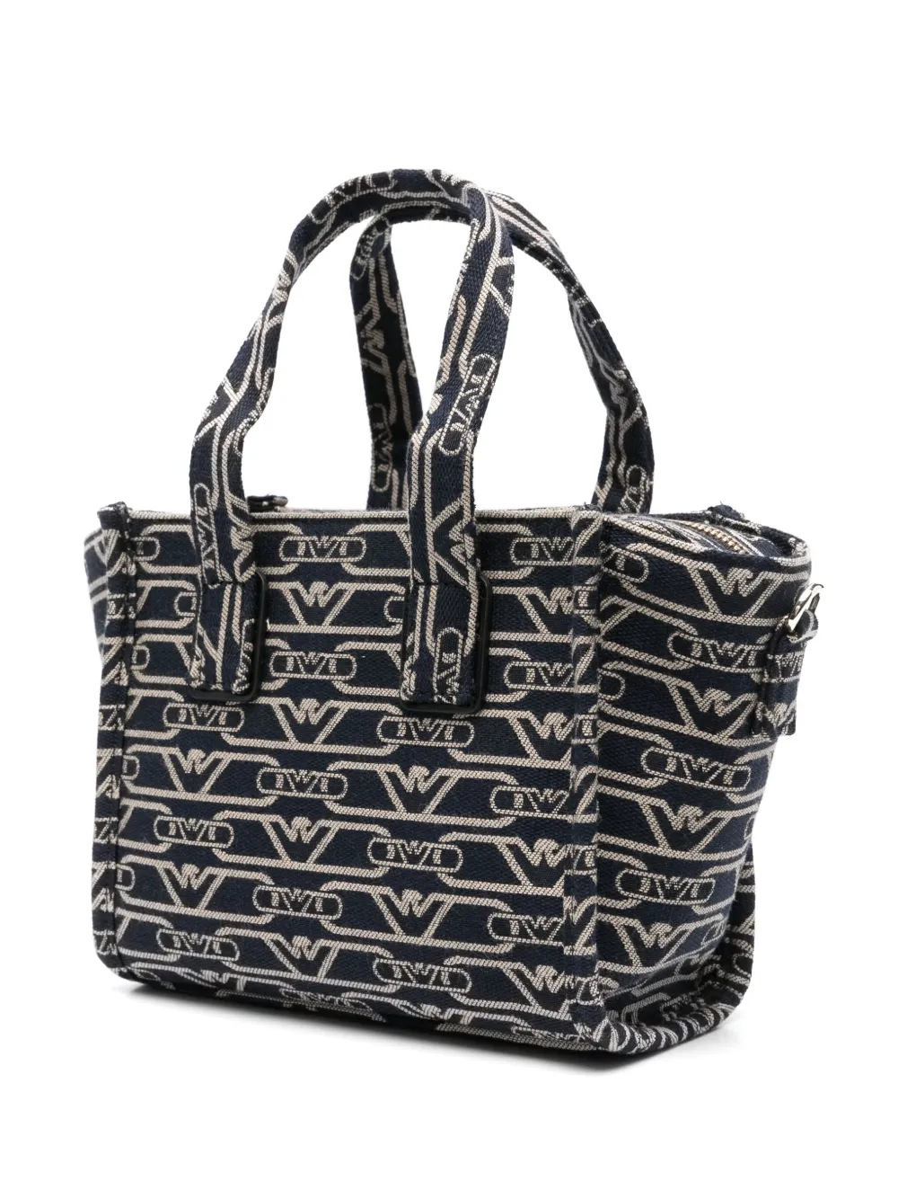 EMPORIO ARMANI MONOGRAM-JACQUARD TOTE BAG