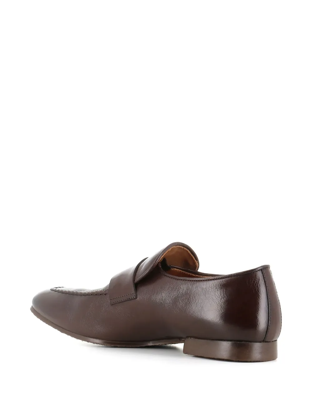 Alberto Fasciani Leren loafers Bruin