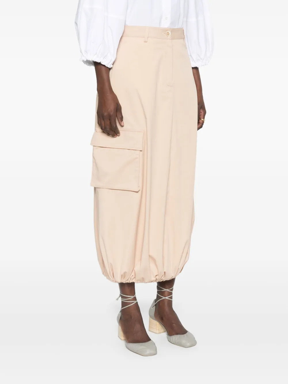 Fabiana Filippi Denim maxi-rok Beige