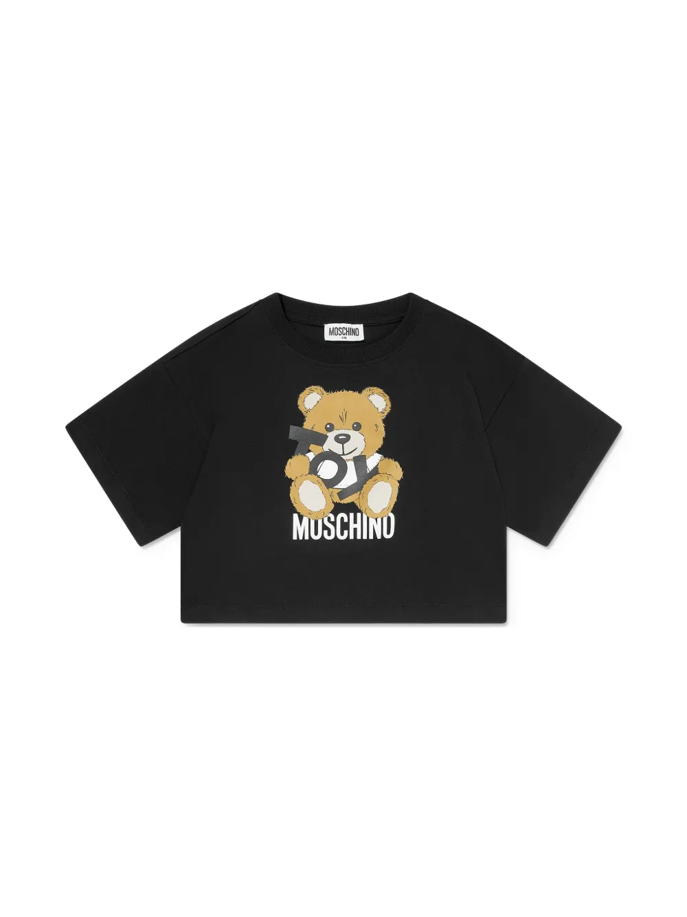Moschino Kids Shorts met teddybeerprint Zwart
