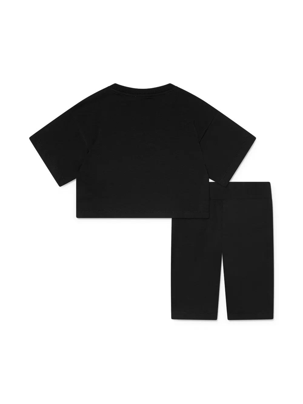 Moschino Kids Shorts met teddybeerprint Zwart