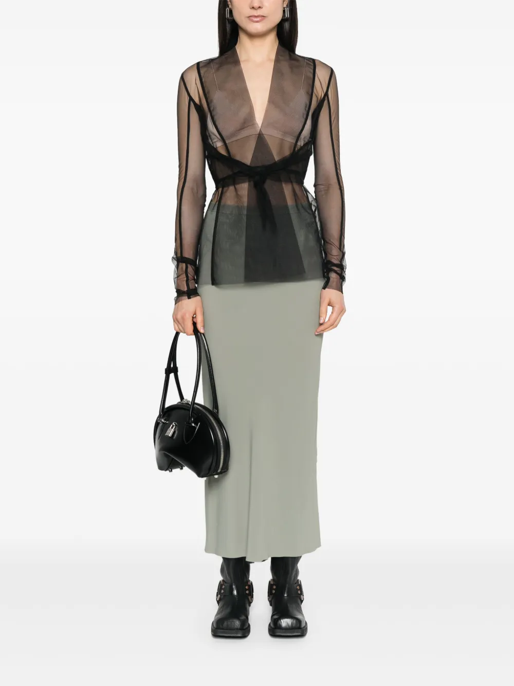 Rick Owens Midi-rok - Groen