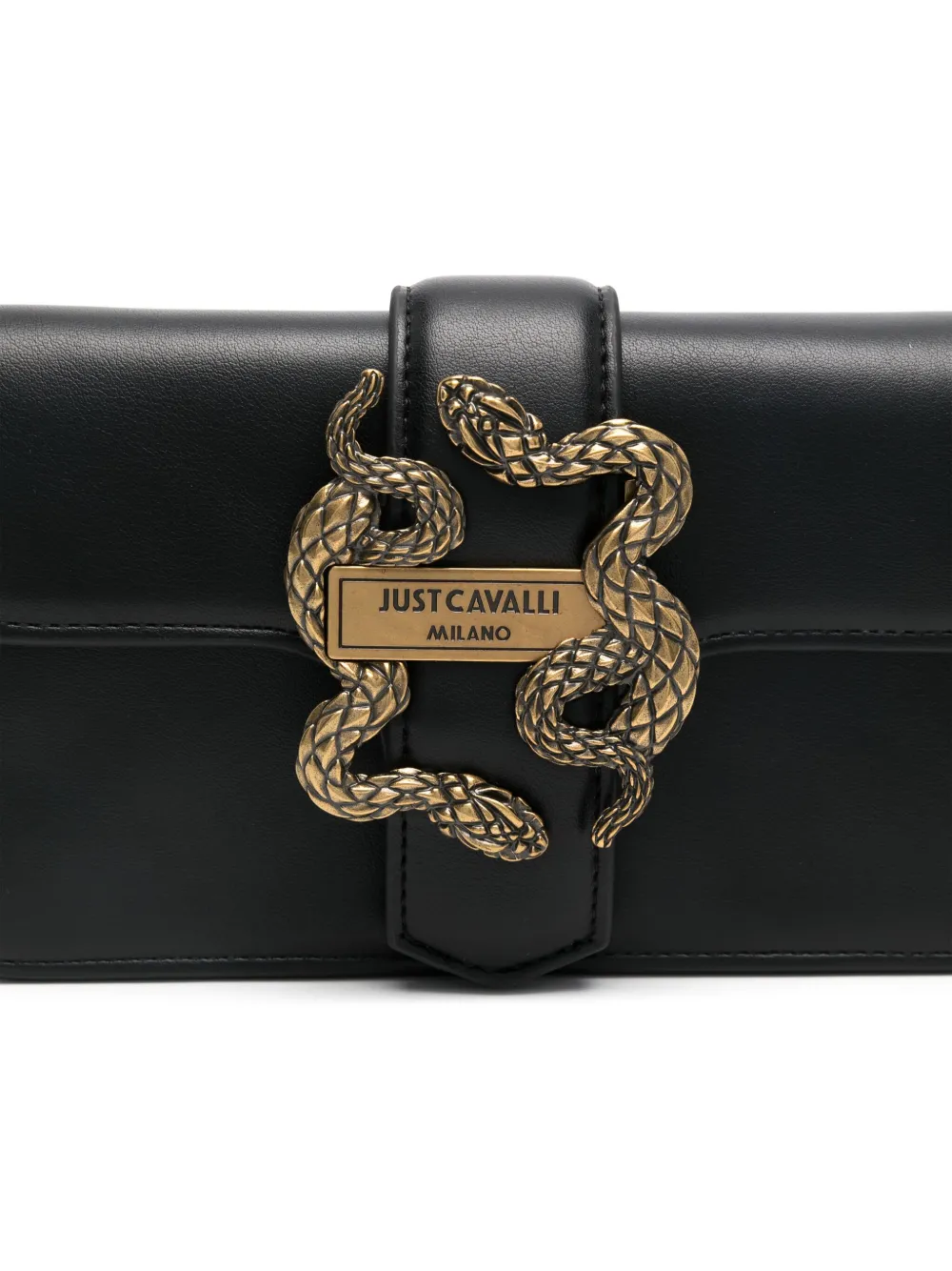 Just Cavalli Iconic Snakes schoudertas Zwart