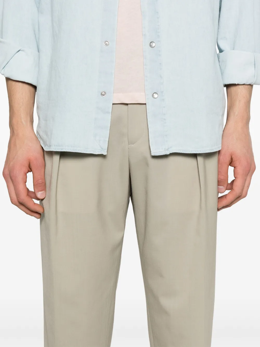 Briglia 1949 Broek met toelopende pijpen Beige