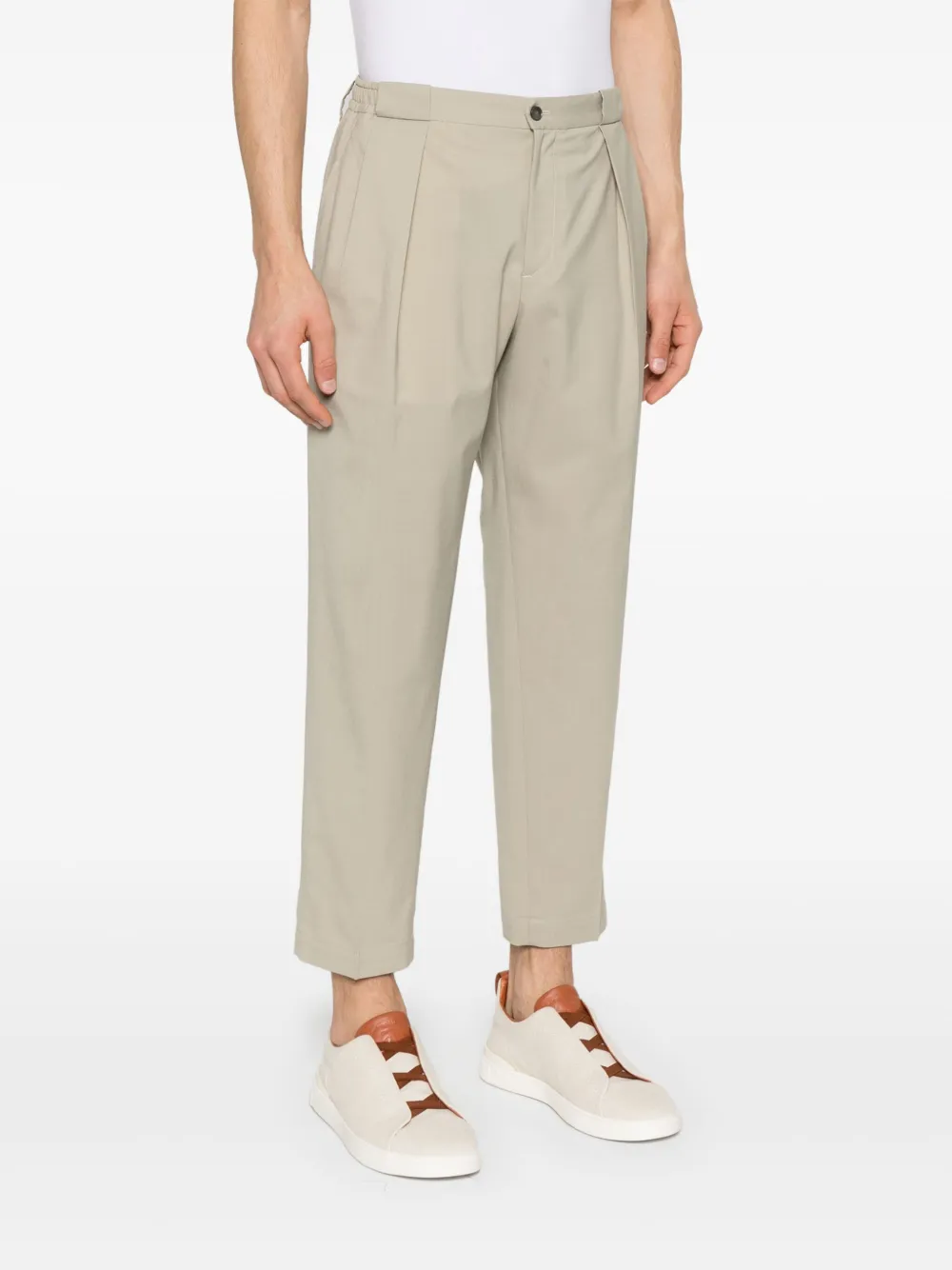 Briglia 1949 Broek met toelopende pijpen Beige