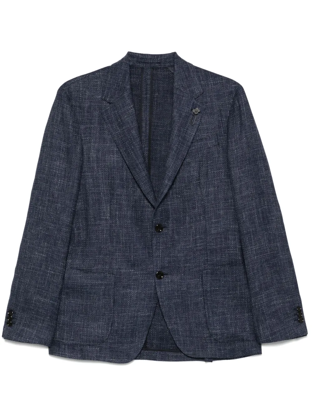 Lardini Blazer met enkele rij knopen Blauw