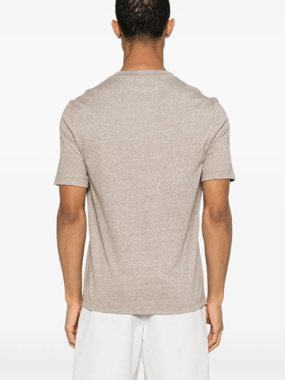Brunello Cucinelli T-shirt met gemêleerd-effect Beige