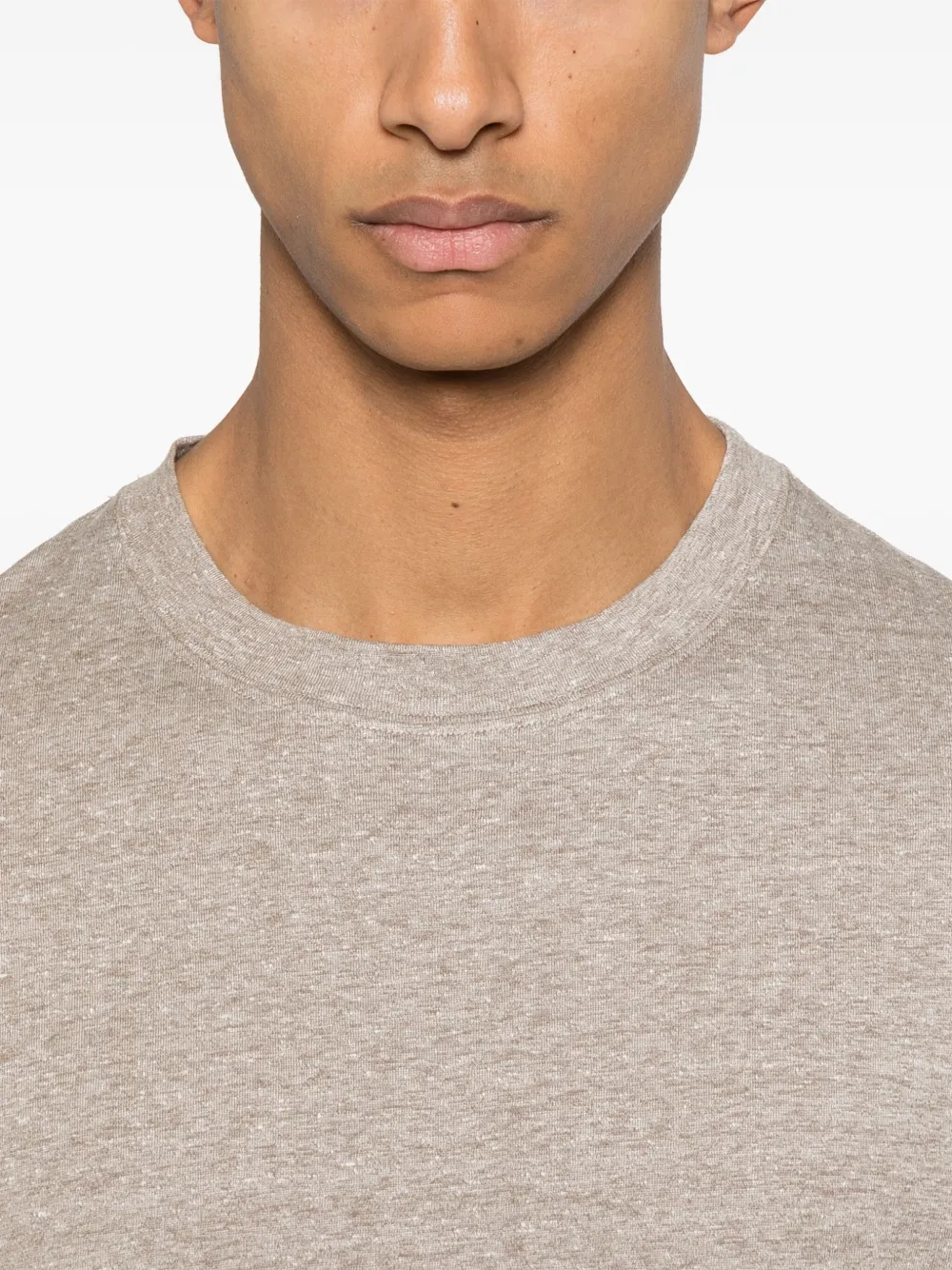 Brunello Cucinelli T-shirt met gemêleerd-effect Beige