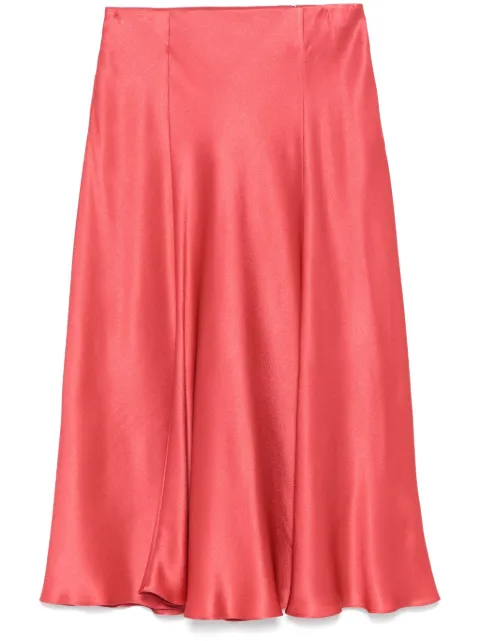 Alberta Ferretti falda midi con efecto satinado