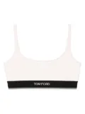 TOM FORD logo-jacquard bralette - Pink
