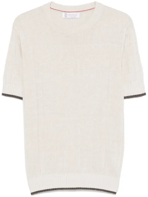 Brunello Cucinelli ribbed T-shirt