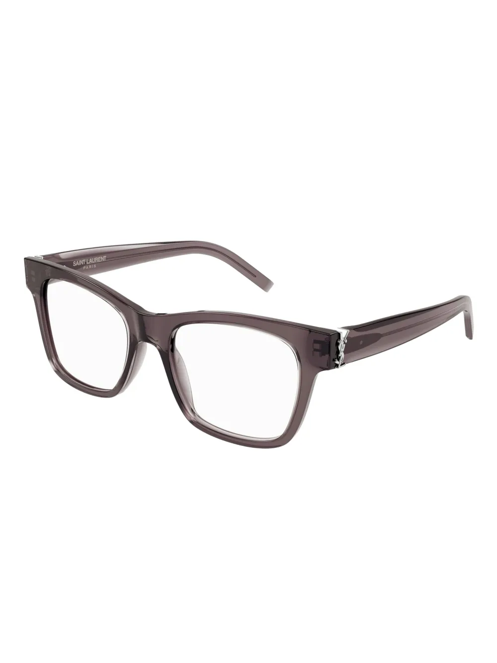 Saint Laurent Eyewear Bril met rechthoekig montuur Bruin