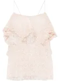 Philosophy Di Lorenzo Serafini lace ruffled top - Pink