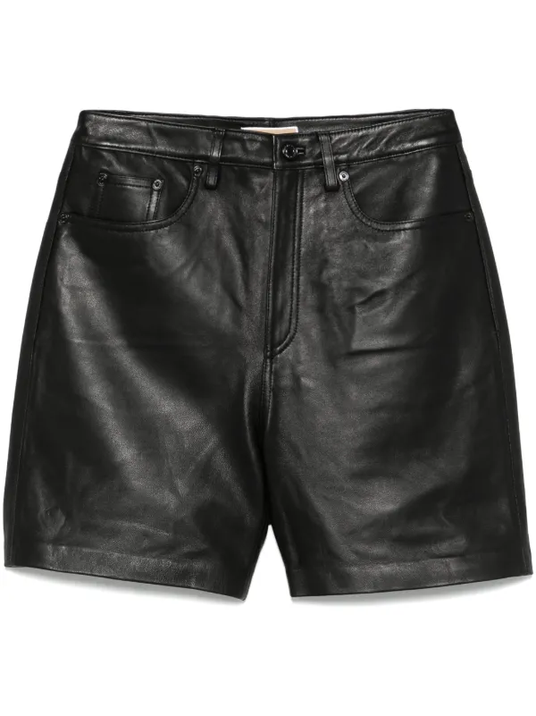 Michael Kors レザー ショートパンツ | ブラック | FARFETCH JP