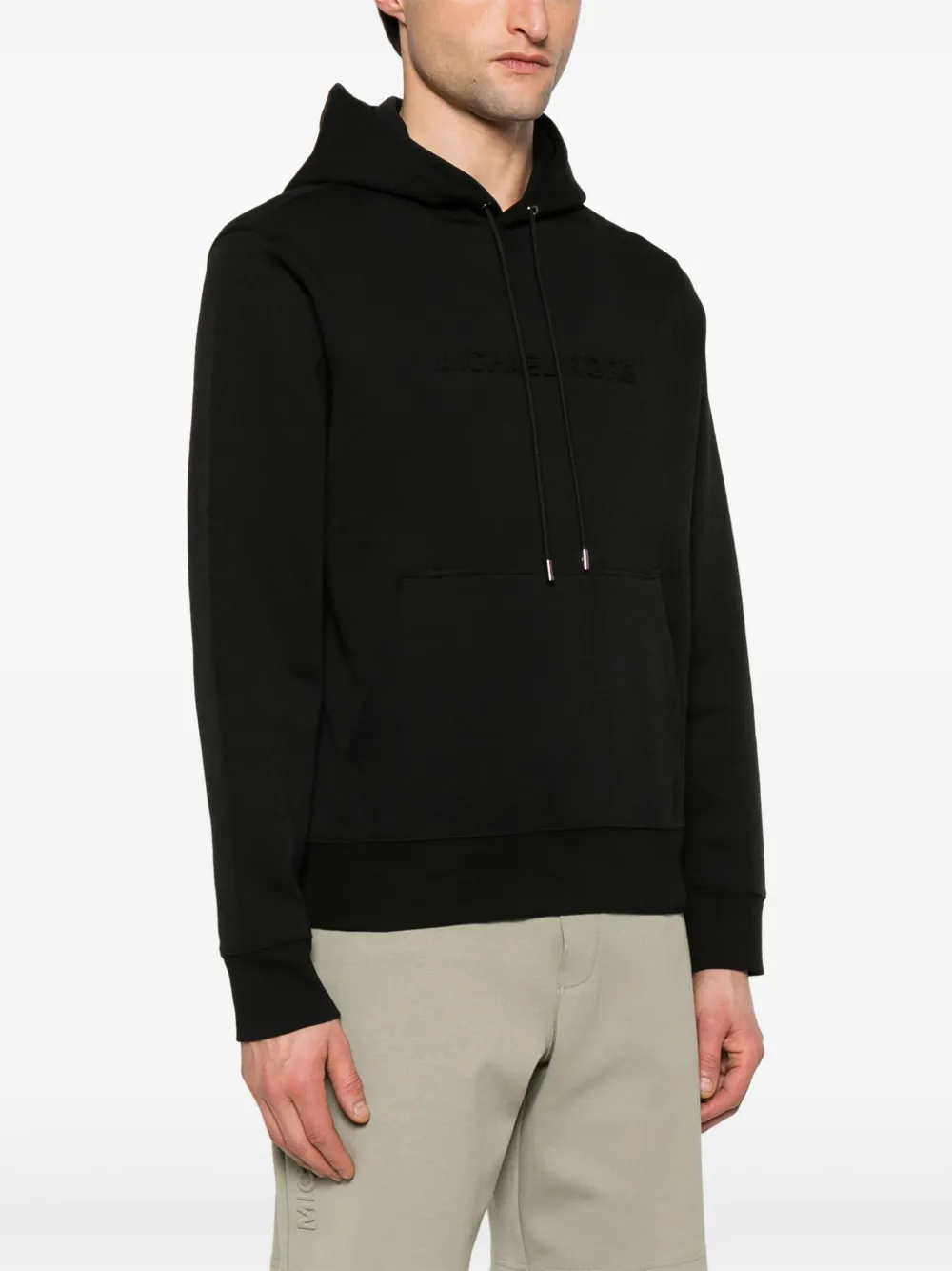 Michael Kors Hoodie met logo-reliëf Zwart
