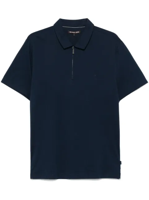 Michael Kors zip-up piqué polo shirt