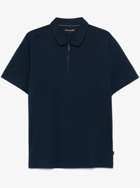 Michael Kors zip-up piqué polo shirt