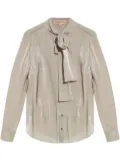 Michael Michael Kors gathered-tie blouse - Neutrals