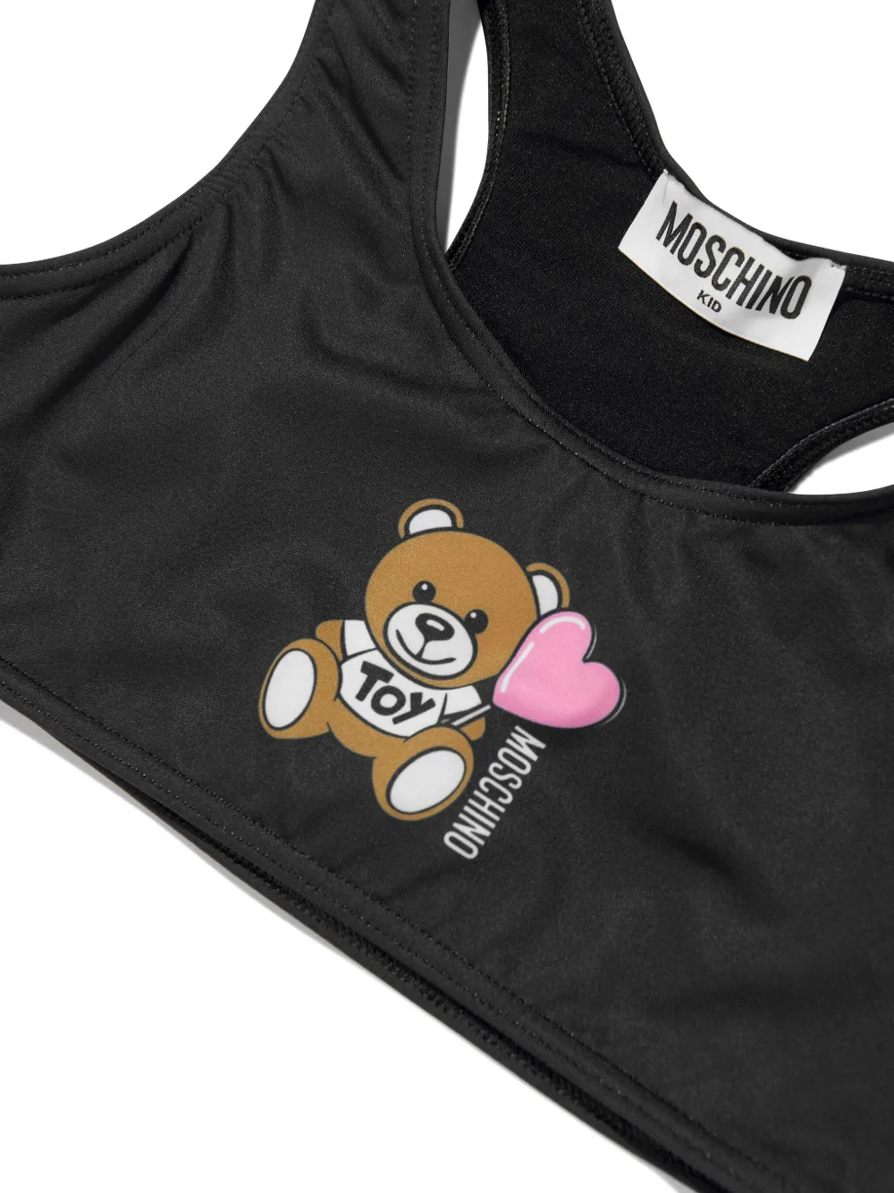 Moschino Kids Bikini met teddybeerprint Zwart