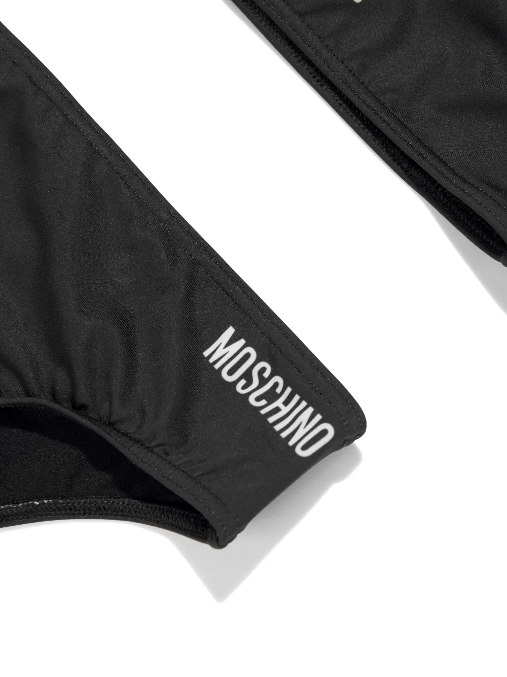 Moschino Kids Bikini met teddybeerprint Zwart
