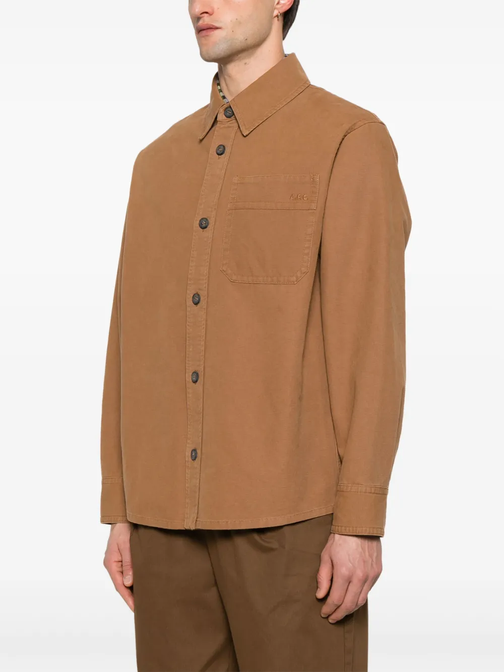A.P.C. Basile overhemd Bruin