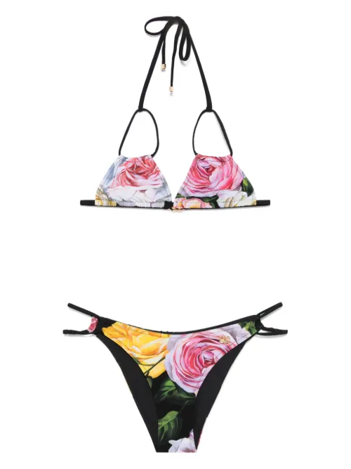 Bikini à fleurs - Dolce & Gabbana - Modalova