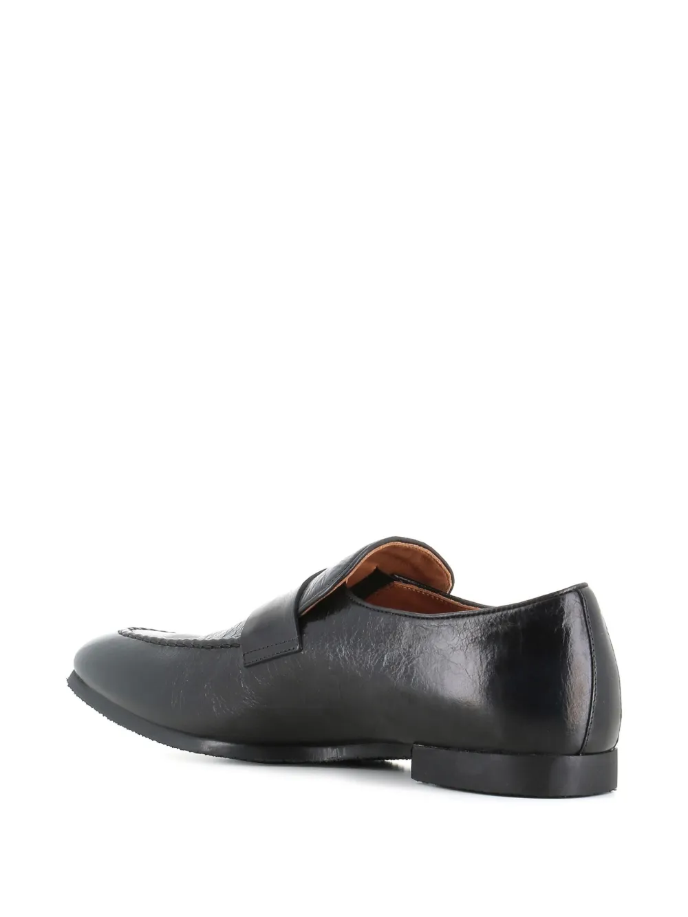 Alberto Fasciani Leren loafers Zwart