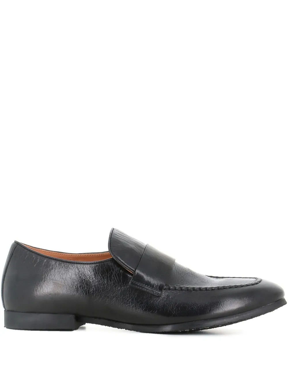 Alberto Fasciani Leren loafers Zwart