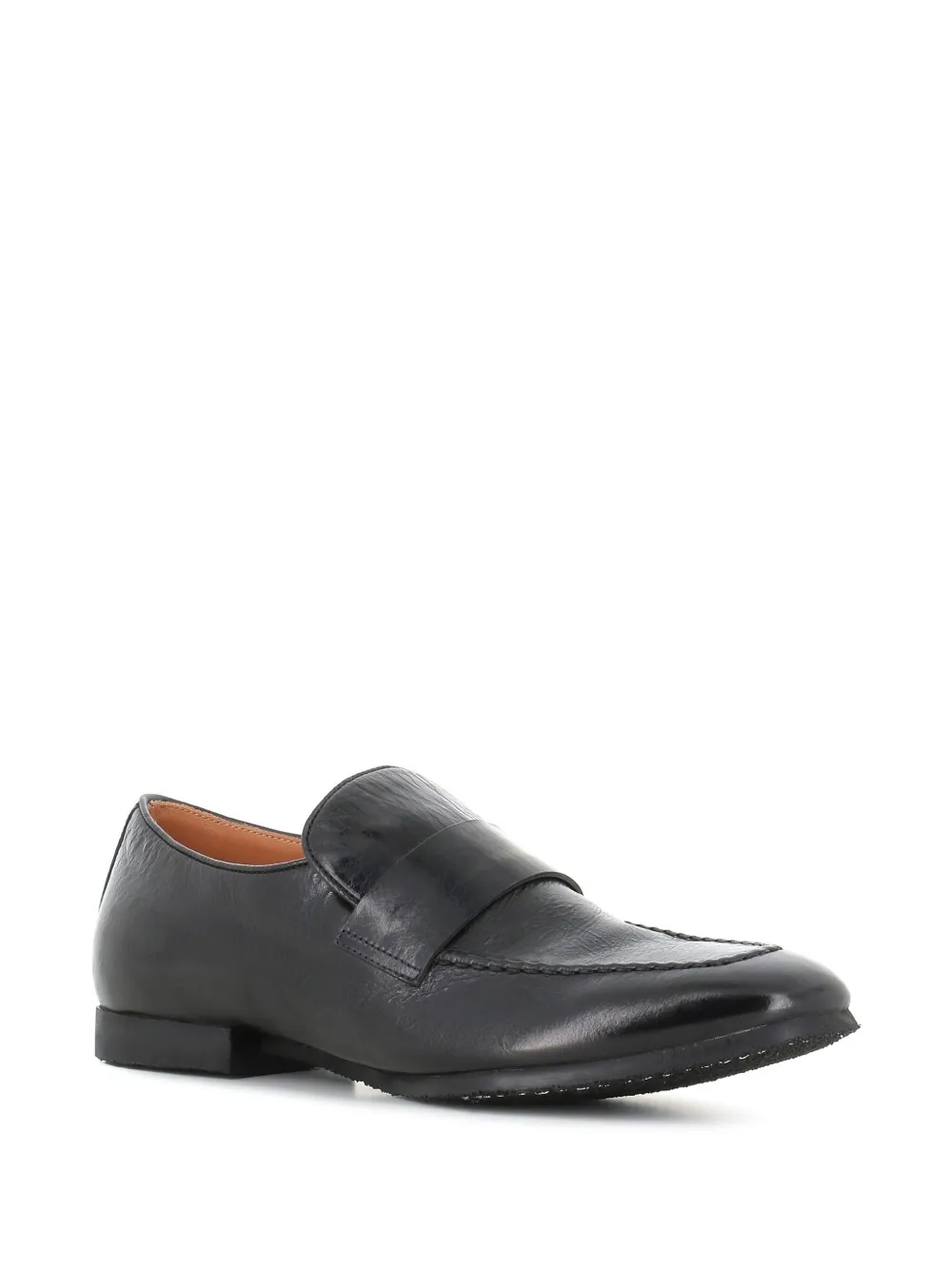 Alberto Fasciani Leren loafers Zwart