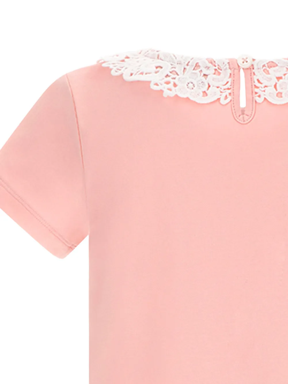 Moschino Kids T-shirt met logoprint Roze