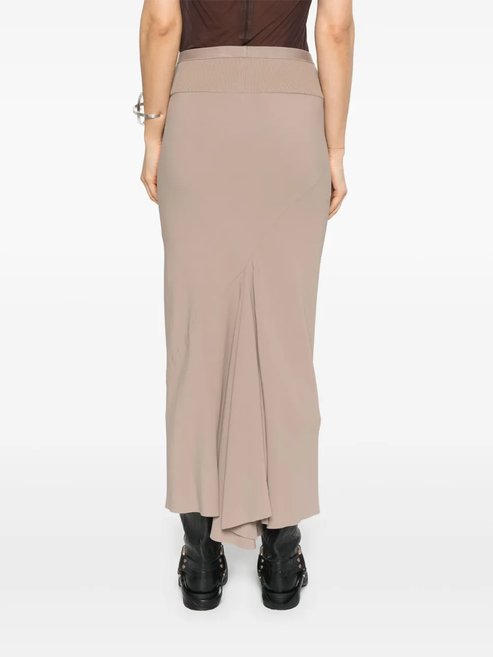 Rick Owens Midi-rok Beige