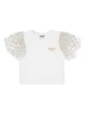 Moschino Kids logo-embellished T-shirt - White