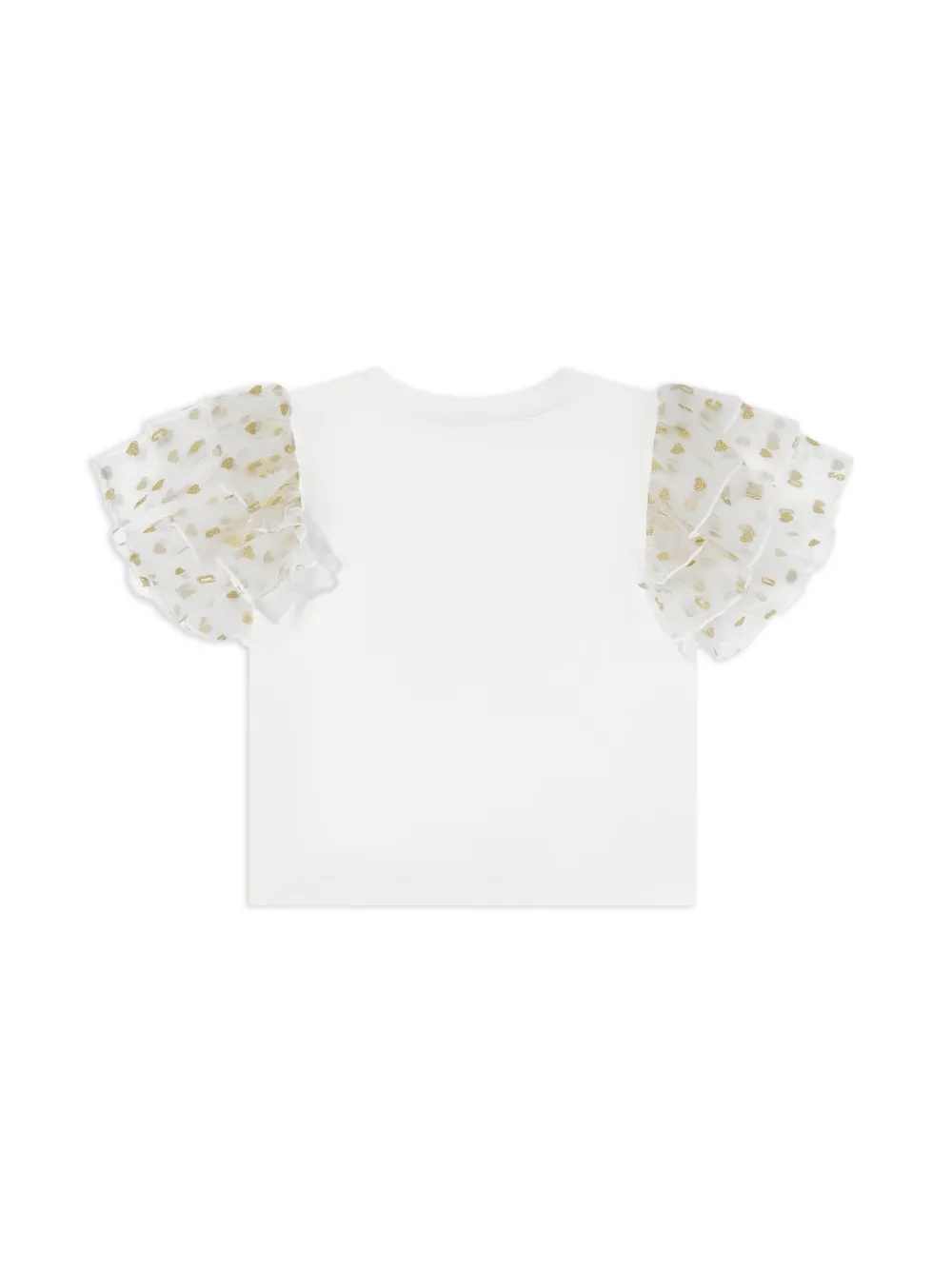 Moschino Kids logo-embellished T-shirt - Wit