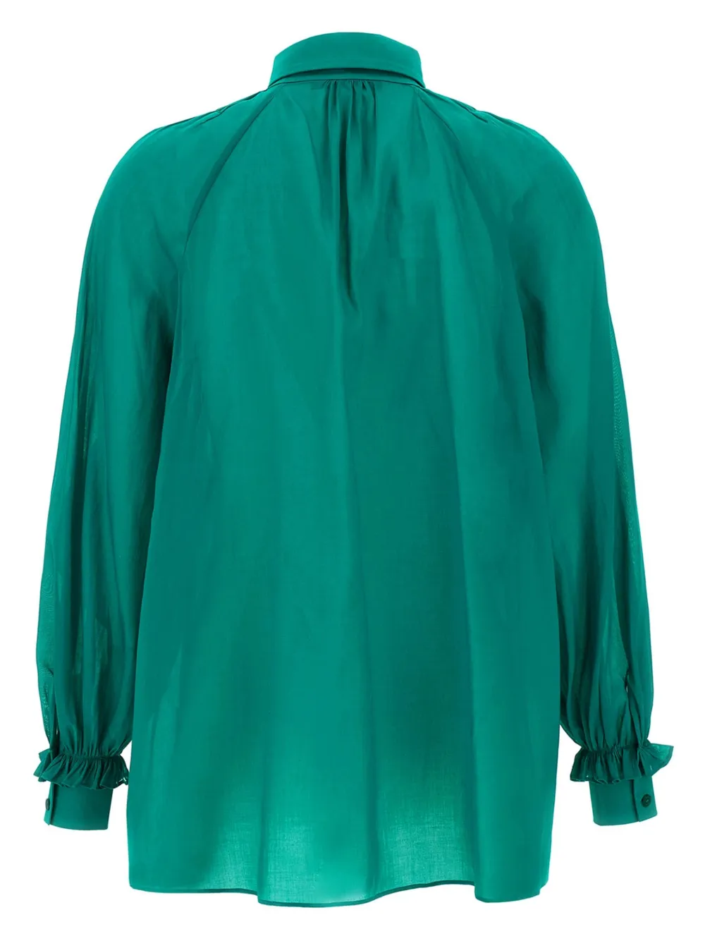 Alberta Ferretti ruffled blouse - Groen