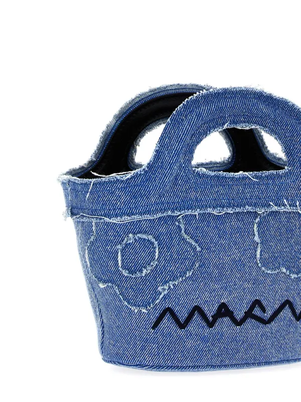 Marni Mini Tropicalia Tote Bag | Blue | FARFETCH CA