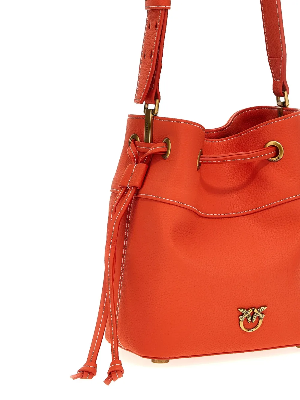 PINKO Leren bucket-tas Oranje