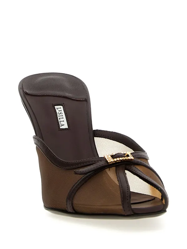 【関税込み】LE SILLA Vittoria' mules Le Silla 80mm Vittoria Mules | Black | FARFETCH