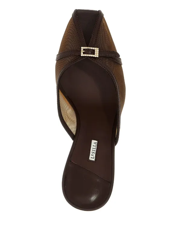 【関税込み】LE SILLA Vittoria' mules VITTORIA SANDAL 80 mm NERO/SAVANA | Le Silla
