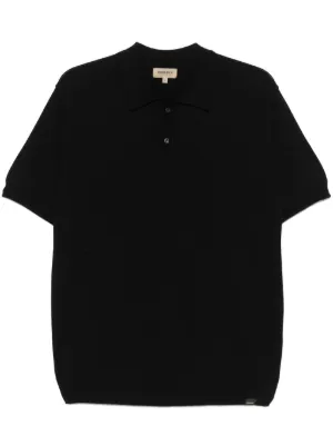 Emporio Armani fine-knit Polo Shirt | Blue | FARFETCH