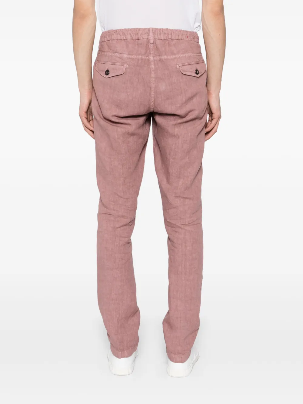 Eleventy Linnen broek Rood